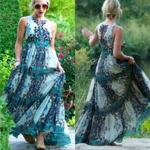 Anthropologie Bhanuni by Jyoti Madeira Maxi Dress size 0